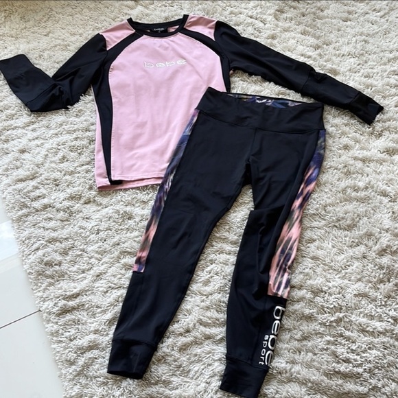 Bebe Outfit Long Sleeve Top and Legging Set